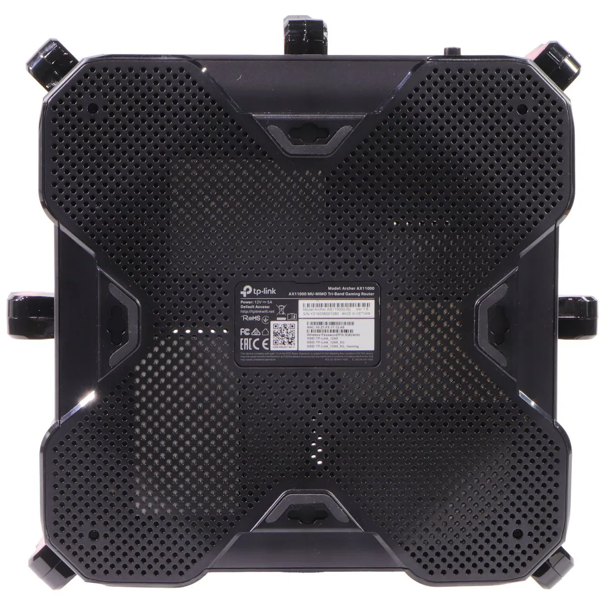 TP-Link (Archer) AX11000 Tri-Band Wi-Fi 6 Router - Black/Red