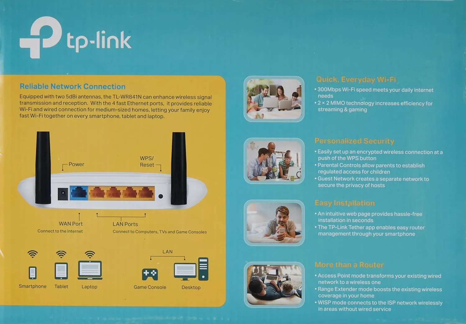 TP-Link N300 Wireless Extender, Wi-Fi Router