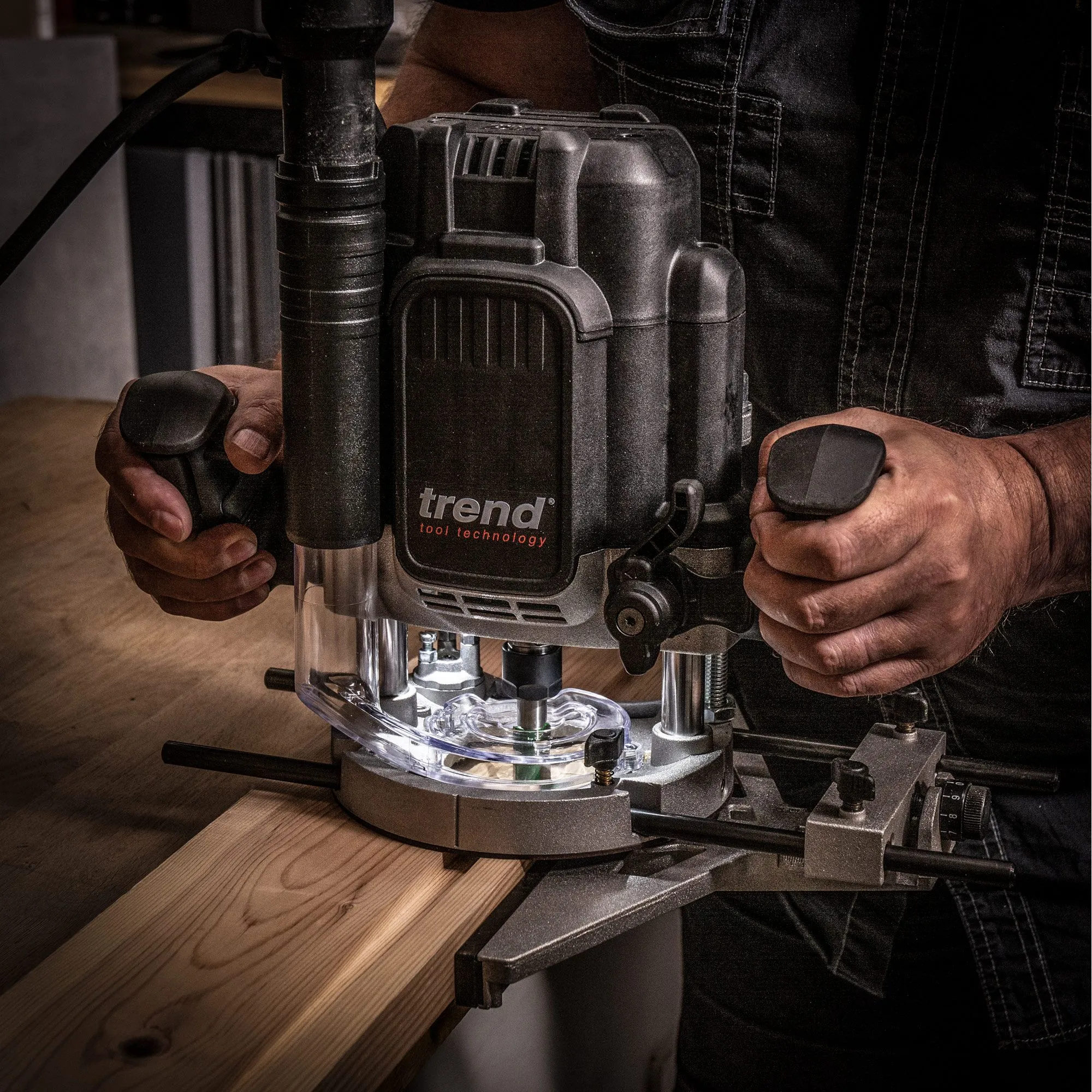 Trend T12EK 1/2" Variable Speed Plunge Router 2300W 240V
