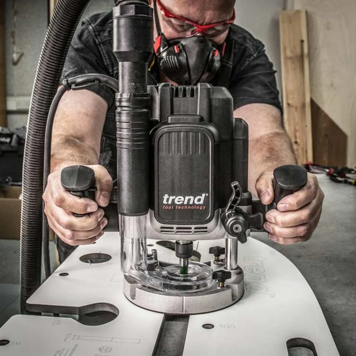 Trend T12EK 1/2" Variable Speed Plunge Router 2300W 240V