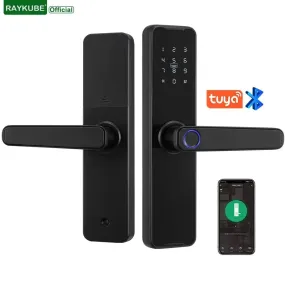 Tuya Bluetooth Intelligence Lock Biometric Fingerprint Smart Keyless Access Password IC Card Smartlife Support 8 Language K7pro 
