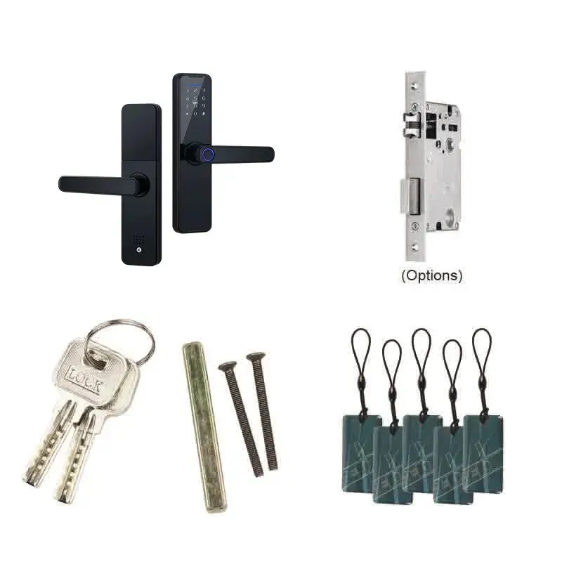 Tuya Bluetooth Intelligence Lock Biometric Fingerprint Smart Keyless Access Password IC Card Smartlife Support 8 Language K7pro 
