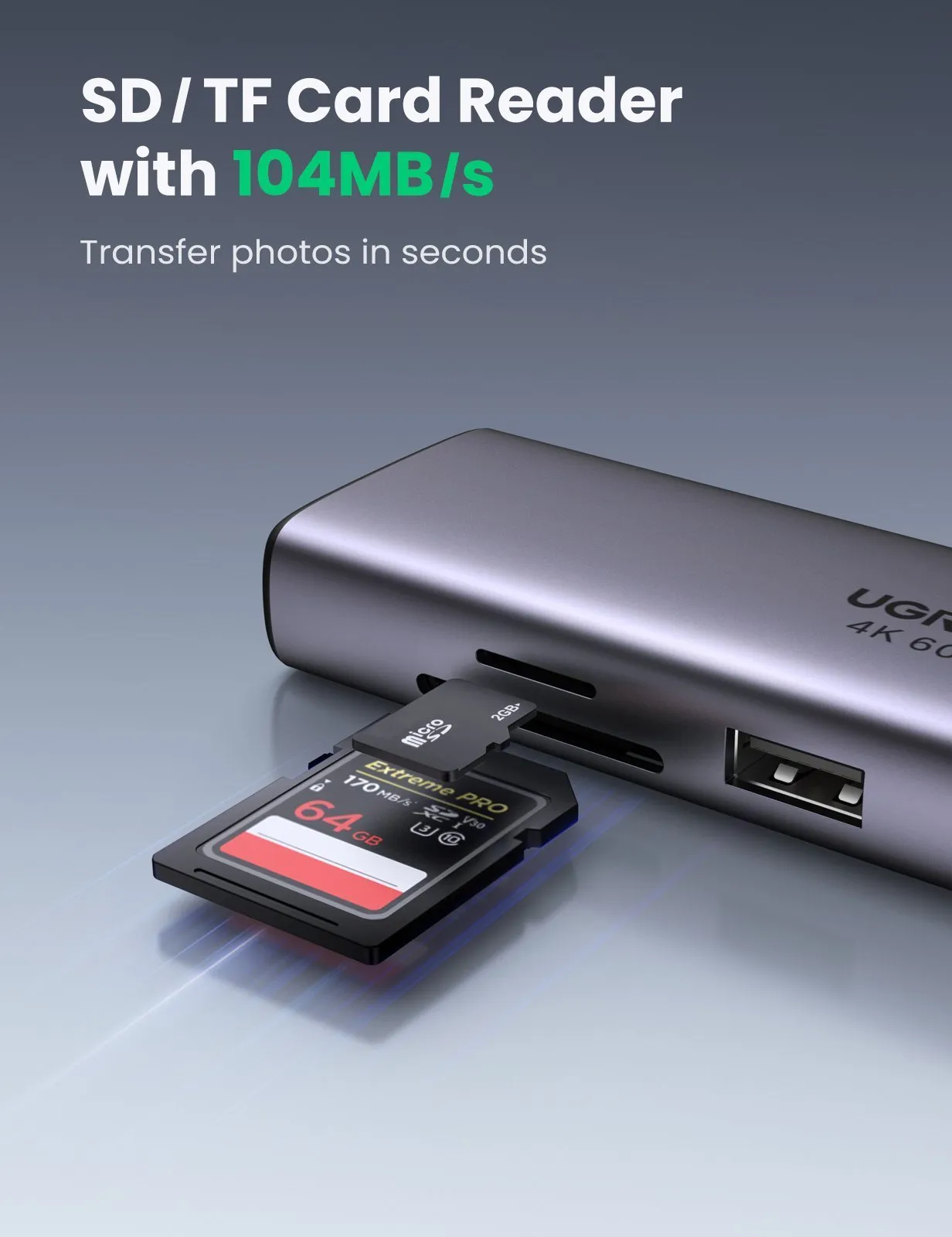 UGREEN 7-in-1 4K HDMI USB C Hub
