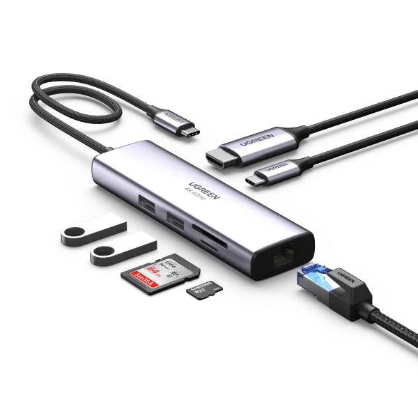UGREEN 7-in-1 4K HDMI USB C Hub