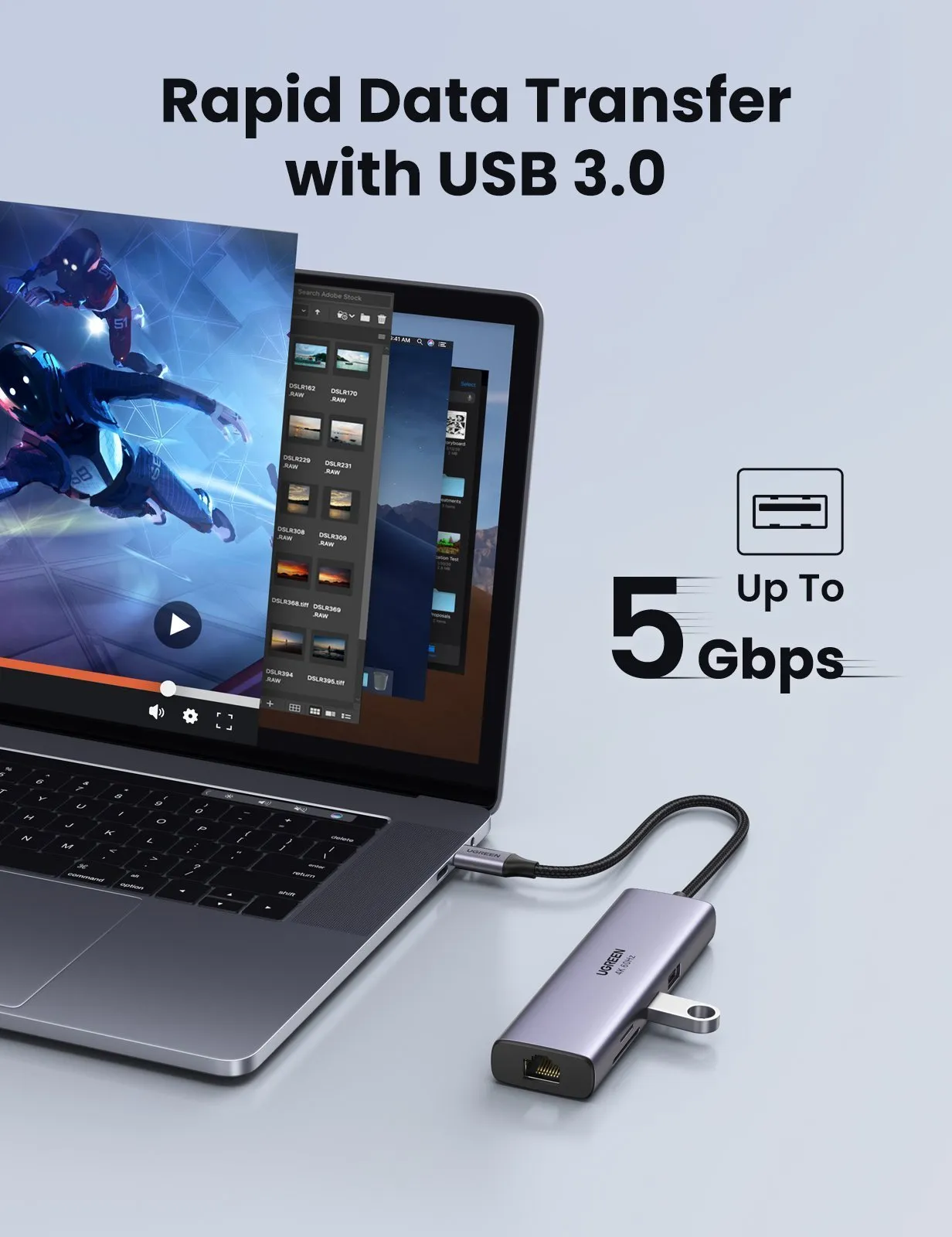 UGREEN 7-in-1 4K HDMI USB C Hub