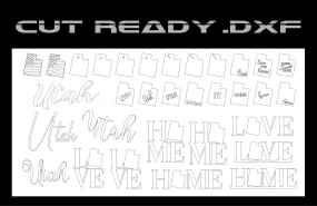 Utah Theme - Cut Ready File Collection