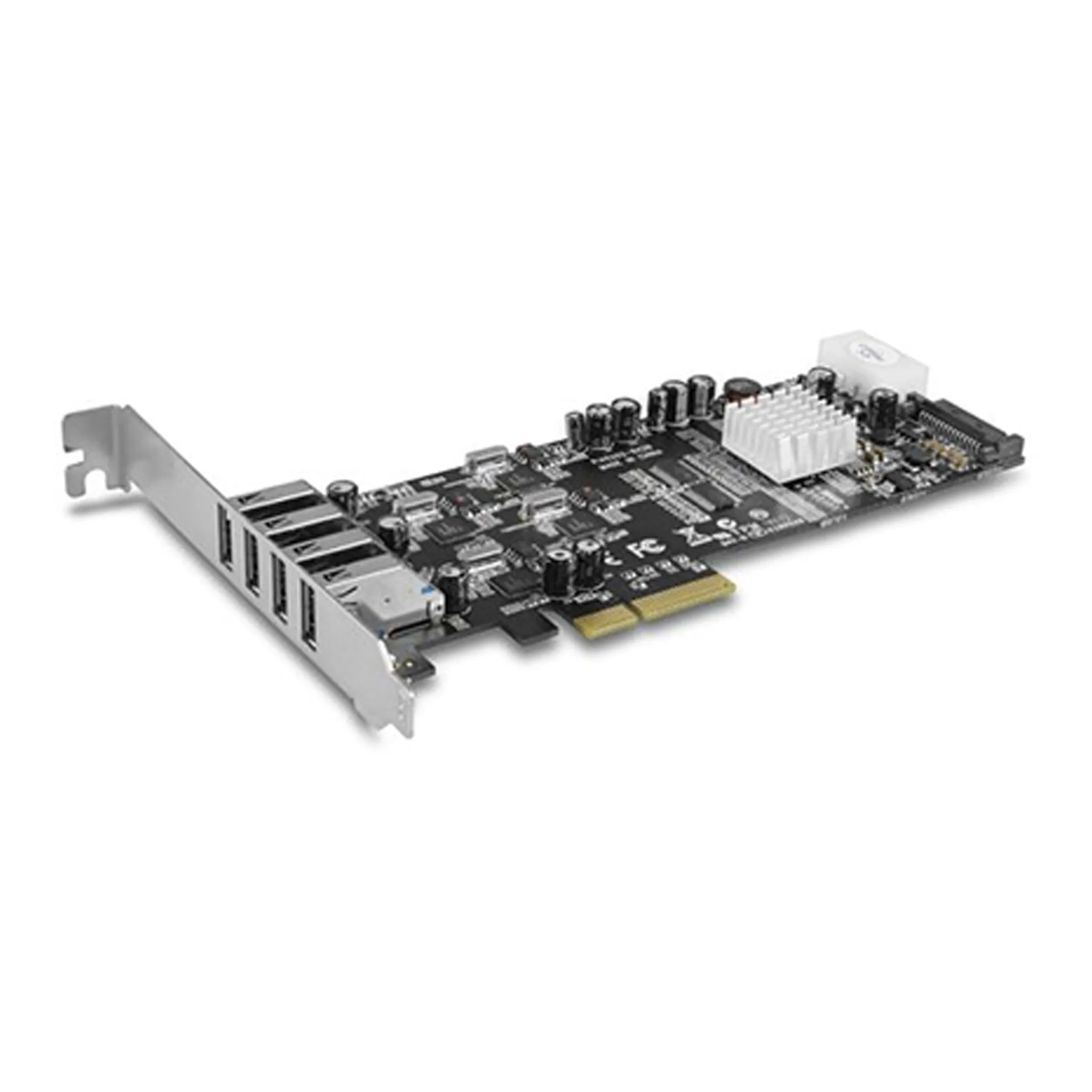 Vantec UGT-PCE430-4C 4-Port Quad Chip Dedicated 5Gbps USB 3.0 PCIe Host Card