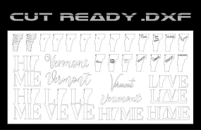 Vermont Theme - Cut Ready File Collection