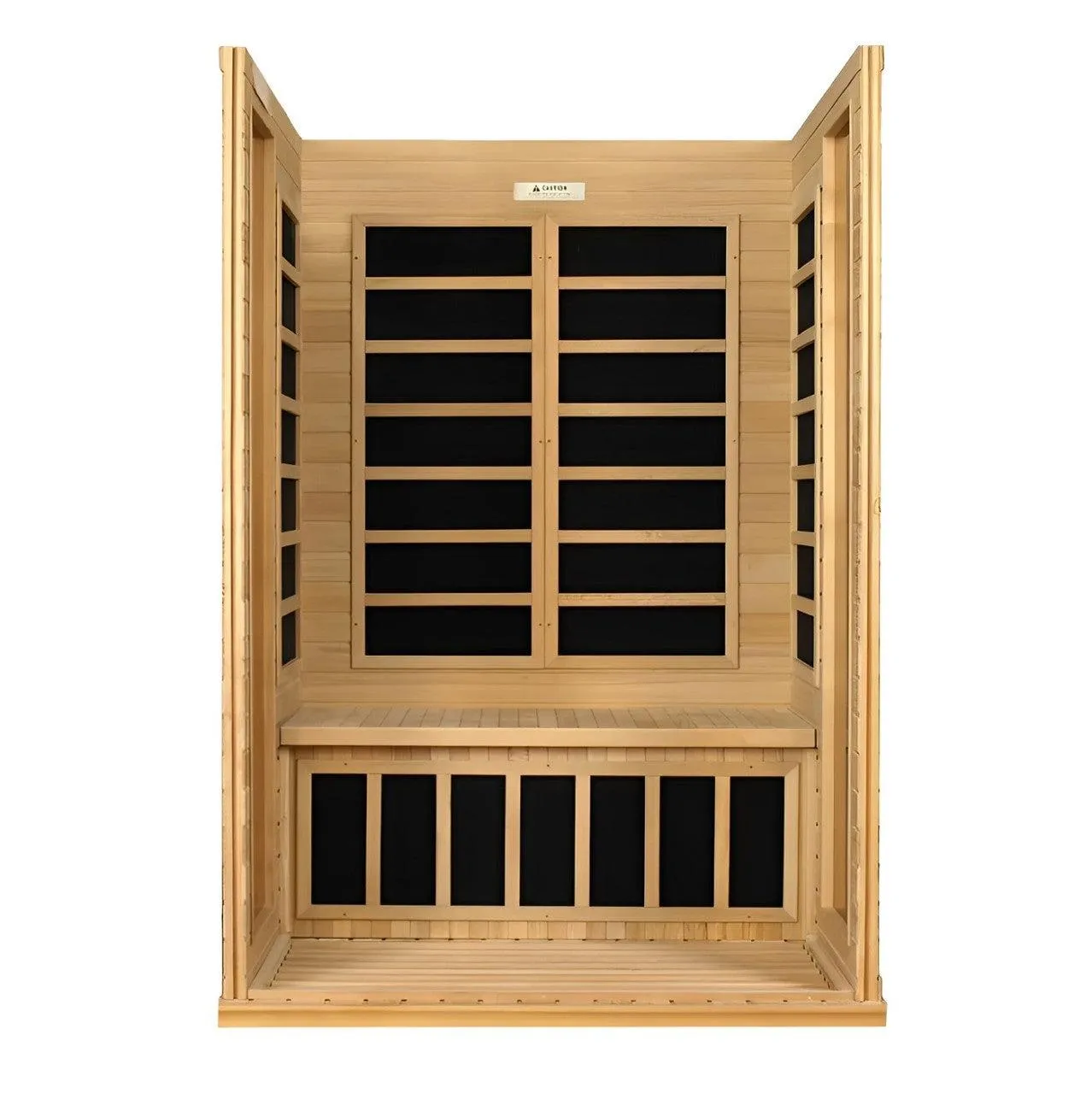 Versailles 2-person Low EMF Infrared Sauna - Canadian Hemlock