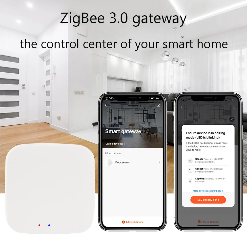 Wireless Hub Zigbee 3.0 Remote Control Smart Life Tuya Zigbee Gateway With Alexa Google Home