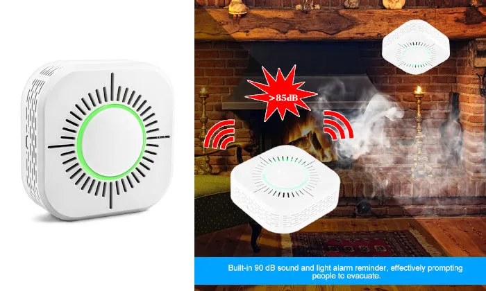 Wireless Smoke Detector 433MHz Fire Security Alarm