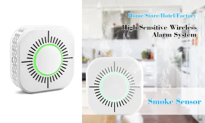 Wireless Smoke Detector 433MHz Fire Security Alarm