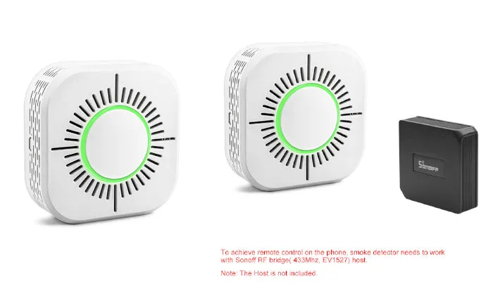 Wireless Smoke Detector 433MHz Fire Security Alarm