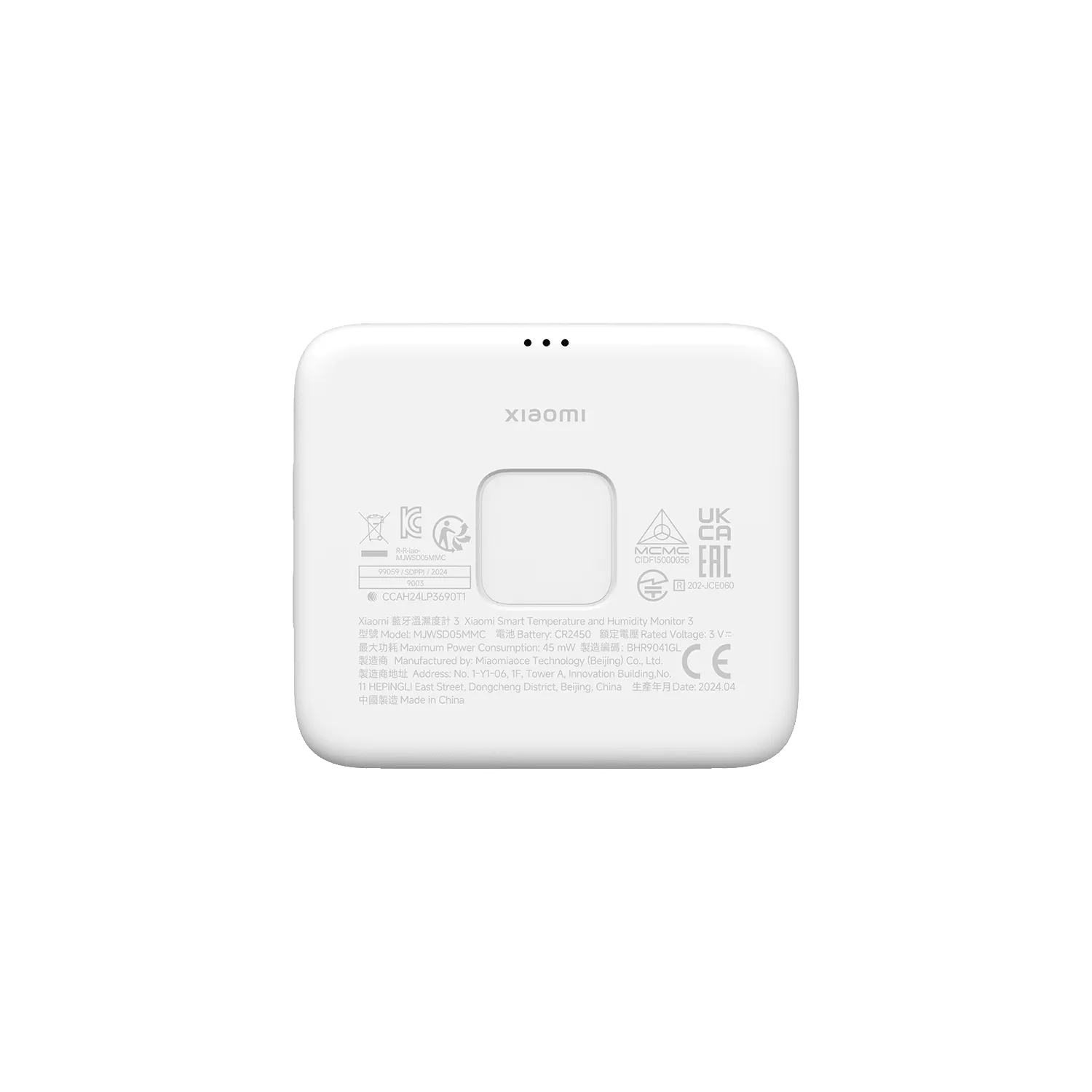 Xiaomi Smart Temperature and Humidity Monitor 3