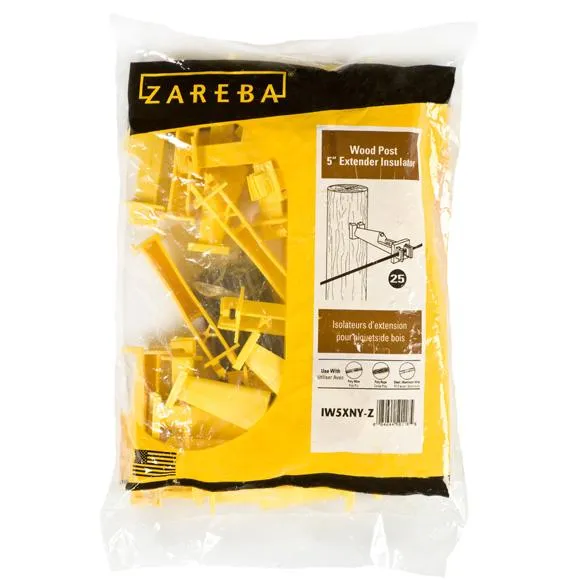 Zareba Wood Post 5" Extender Insulator - Yellow